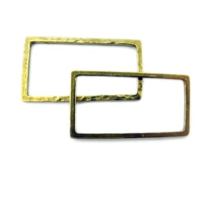 Image of BAR FIGHT: Rectangle Double Finger Ring