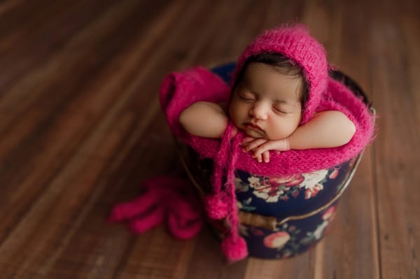 Image of Raspberry Fuzzy Bonnet 