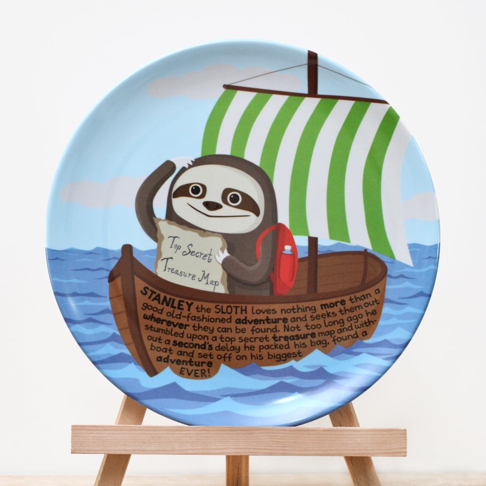 Image of Stanley the Sloth Plate