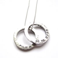 Image 1 of Personalised Mini Circles Necklace