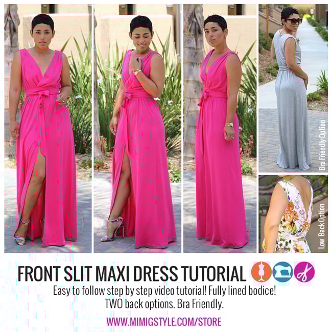 Image of DIY FRONT SLIT DRESS VIDEO TUTORAIL