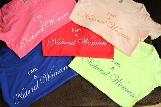 Image of Neon Yellow - I AM A Natural Woman Tee
