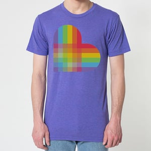 Image of PRIDE HEART T-SHIRT ORCHID