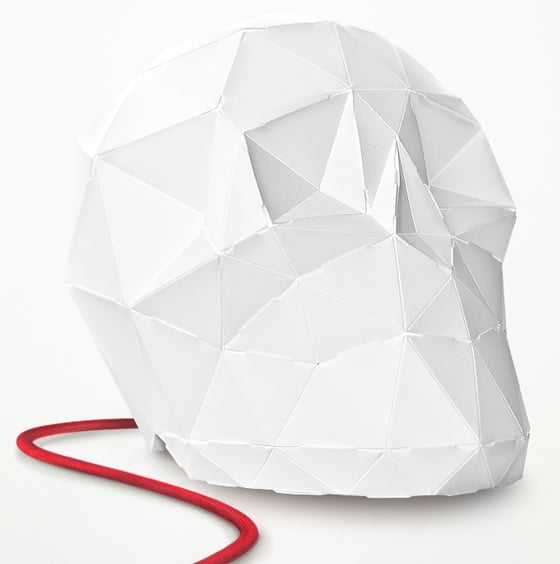Image of Edmond Origami Lamp - Rouge