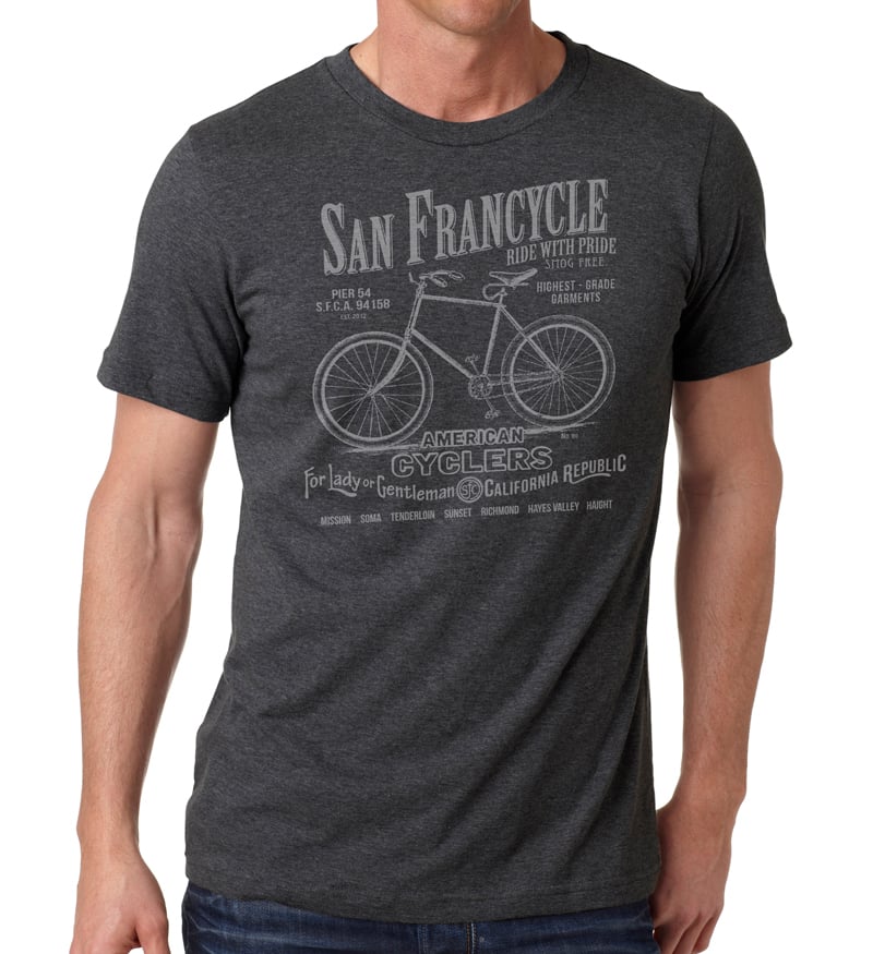Image of American Cyclers Crew Neck T-Shirt