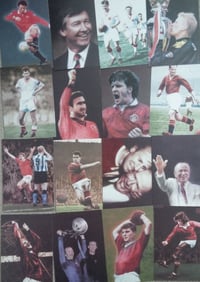 Pack of MUFC legends various Postcards