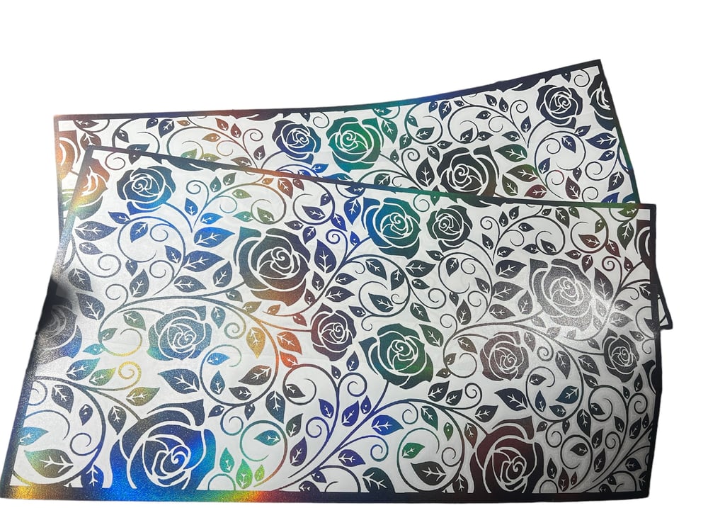 Image of Tail light Rose floral pattern (universal)
