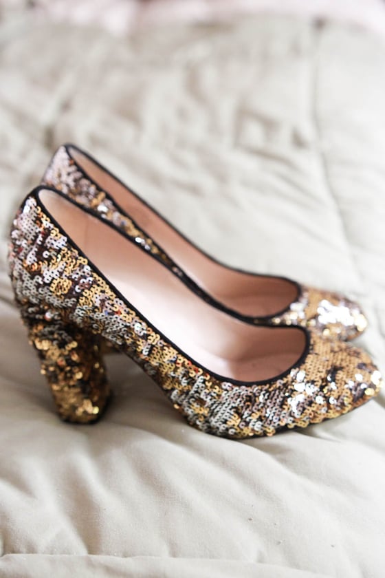 Image of sequin heels