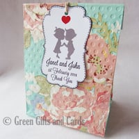 Image 3 of 100 Medium White Scroll Gift Tags
