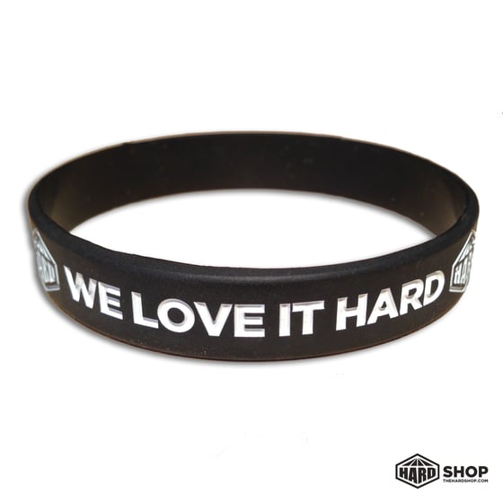 Image of Wristband Black & White - WE LOVE IT HARD