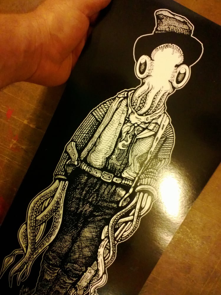 Image of Billy the Squid Serigraph. 