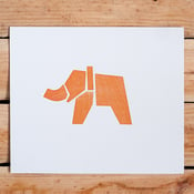 Image of Elephant Letterpress Print / Elefante Impresión Letterpress