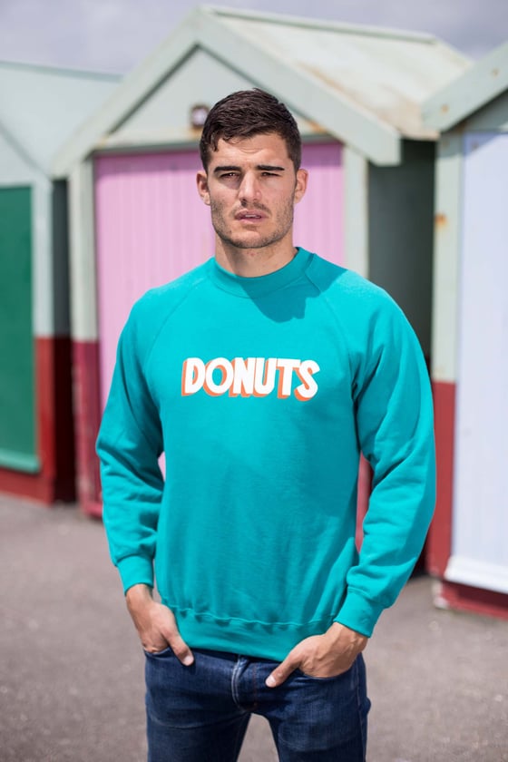 Image of DONUTS CREWNECK - JADE 