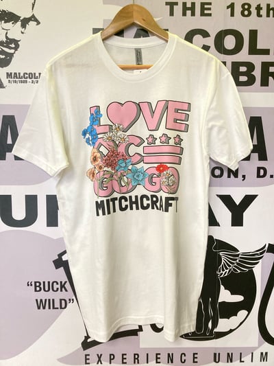 Image of LOVE DC GOGO "GoGo Garden" White T-shirt