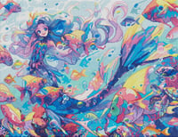 Image 2 of Mermaid Full Size Diamond Painting by Michael David Ward