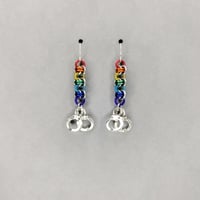 Rainbow Cuff Earrings