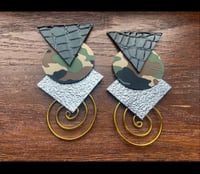 Camo Cute Earrings One Pair Left