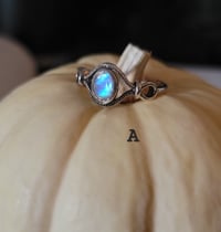 Image 2 of Faceted Moonstone Crystal Rings