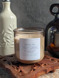 Image 4 of Recycled Glass - Sweet Fig Soy Wax Candle