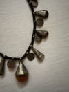 vintage massive shaman coin and agate necklace