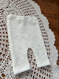 Image 1 of Cream Knit Newborn Pants