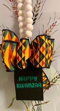 Image 1 of Happy Kwanzaa Doorknob Hanger