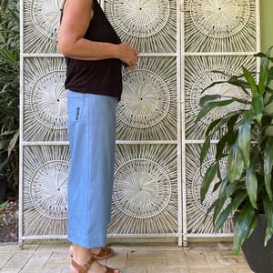 Image of Linea pants 4/5 - Pale Blue Denim