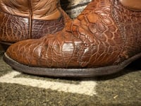 Image 24 of Vintage Pre-Ban Dan Post Sea Turtle Cowboy Boots – Size 9B