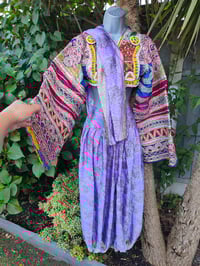 Image 3 of Milan hareem trousers with matching head scarf -lilac upto 14 uk