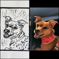 Image 5 of Custom Linocut Pet Portrait
