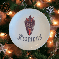 Image 4 of Krampus holiday plate set krampusnacht party holiday gift