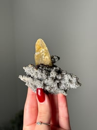 Image 1 of GOLDEN CALCITE X DOLOMITE X CHALCOPYRITE - SWEETWATER MINE, MISSOURI