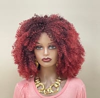 Kinky curly synthetic wig