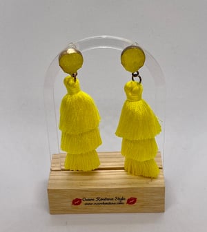Image of Crave Top Tier Tassel Earrings 