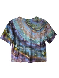 Image 10 of XS Crop Tee in Rustic Earthy Agate Ice Dye