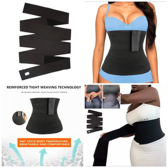 Waist Trainer 3-in-1 Waist & Thigh Trainer Butt Lifter Workout Sweat Band