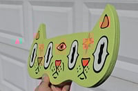 Image 2 of 3 Face Cat Woodcut