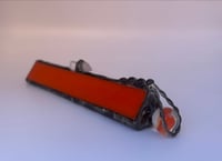 Image 2 of 🔮 Marblescope–6" Orange- Handmade Stained Glass Kaleidoscope 🌈