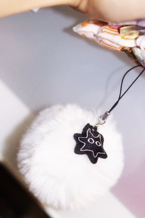 silly tiny mister man keychain POM POM