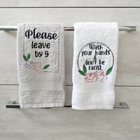 Embroidered Hand Towels 