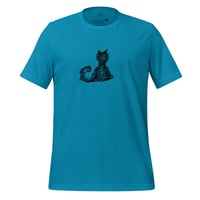 Image 3 of Sketch Sketch Cat t-shirt, black