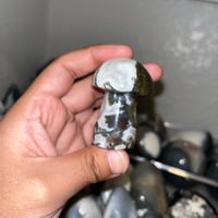 Image 3 of Moss Agate Mushroom 