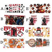 Image 2 of UV DTF Fall Halloween Tumbler Wraps