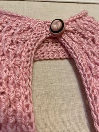 Image 6 of Tri-Color Keyhole Crochet Dress