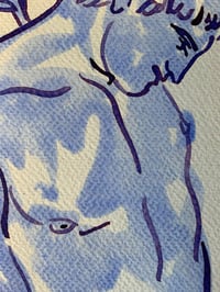Image 4 of Watercolour ~ Blue Boys XXVIII