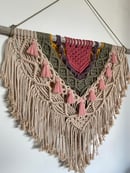 Image 2 of Colorful macrame wall hanging