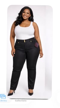 Image 2 of New Sz.22W Iman Black Jeans #120*2.0