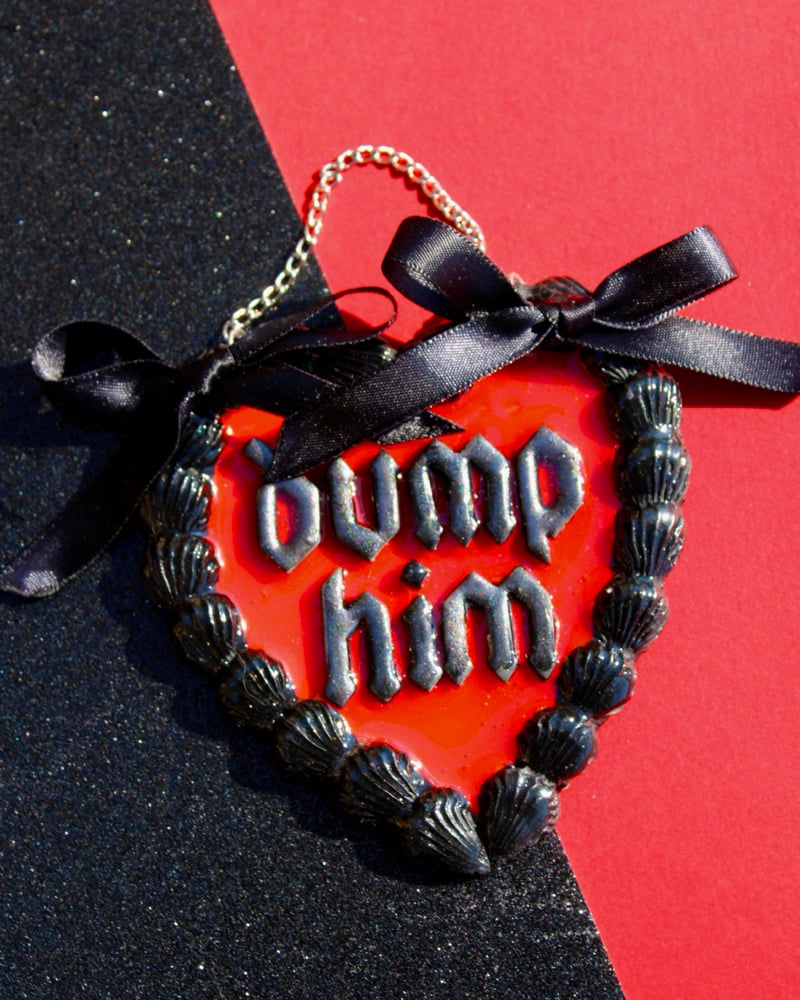 Image of Red and Black VDay Wall Hanging