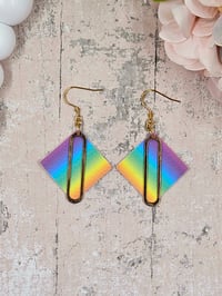 Image 4 of Rainbow Diamond Earrings