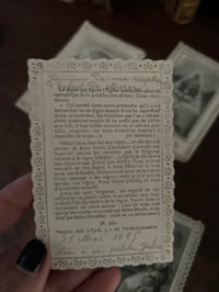 Image 8 of Lot de 4 images pieuses sur papier gaufré-dentelle, 1880!